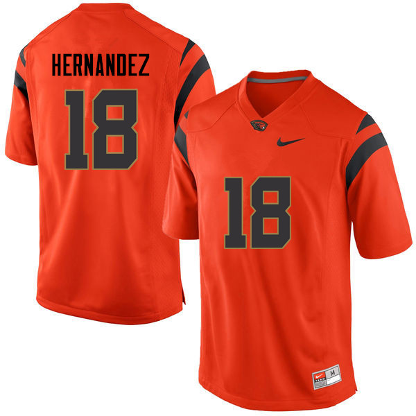 Youth Oregon State Beavers #18 Timmy Hernandez College Football Jerseys Sale-Orange